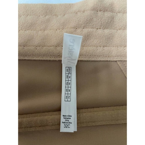 Soiree Longline Bustier Bra LeMystere Price $86 NWT Corset/Bustier BEIGE TAN 34D - Picture 6 of 11